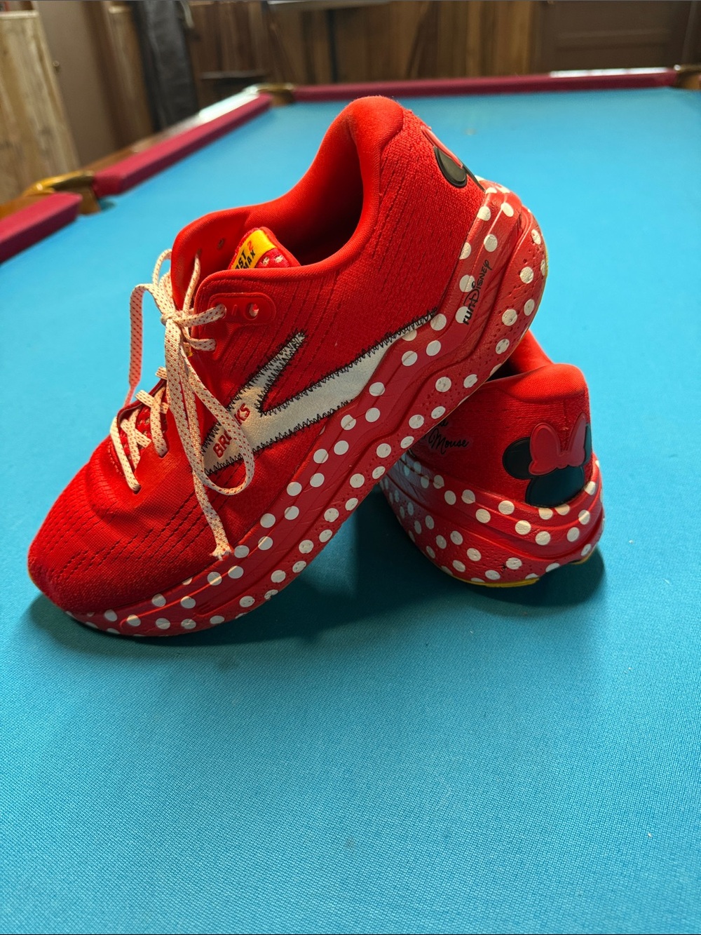 Brooks Red Minnie Mouse Women’s size 12